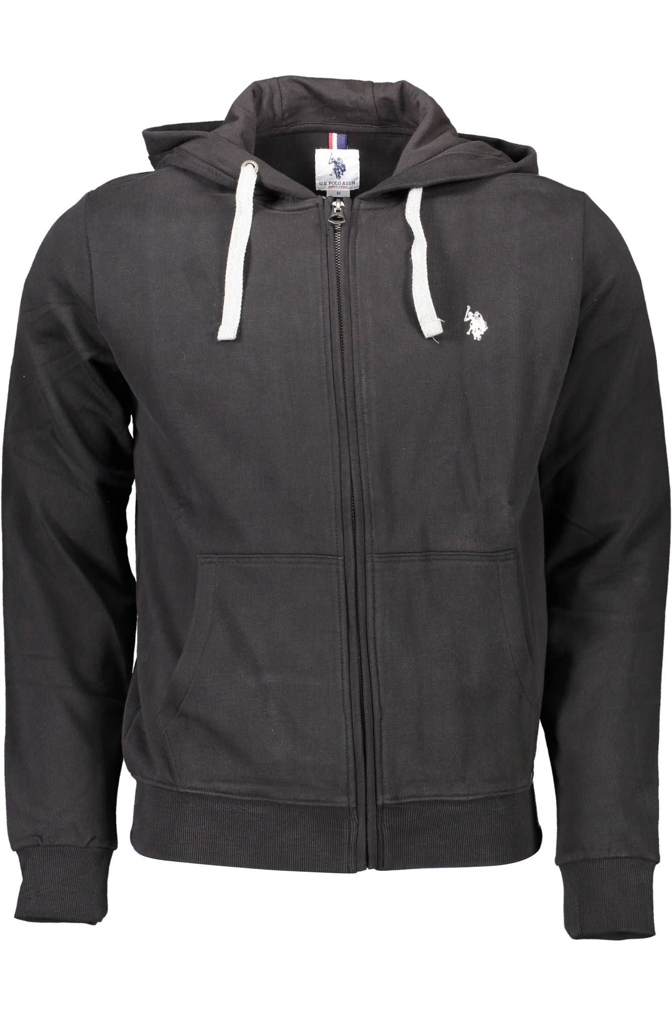 U.S. POLO ASSN. Schwarzer Baumwollpullover für Männer
