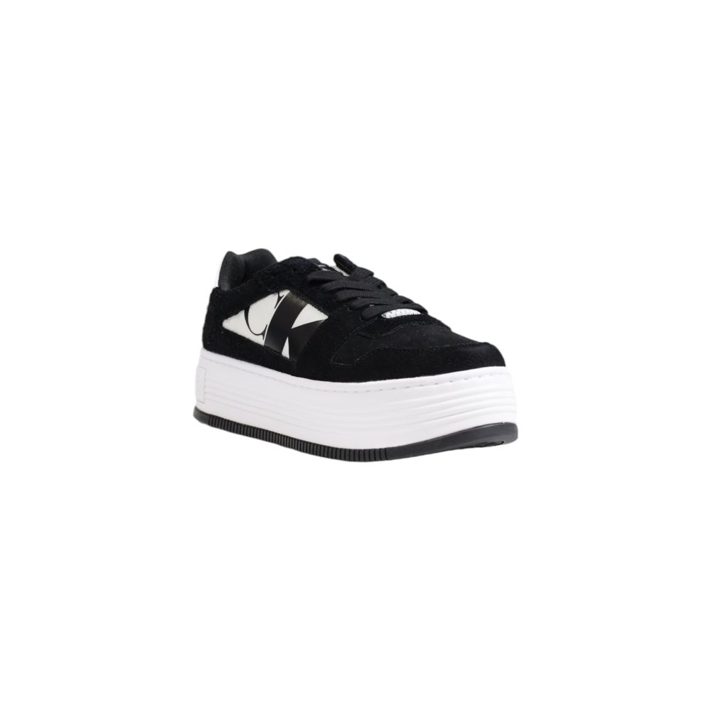 Calvin Klein Jeans Schwarzer Leder-Sneaker