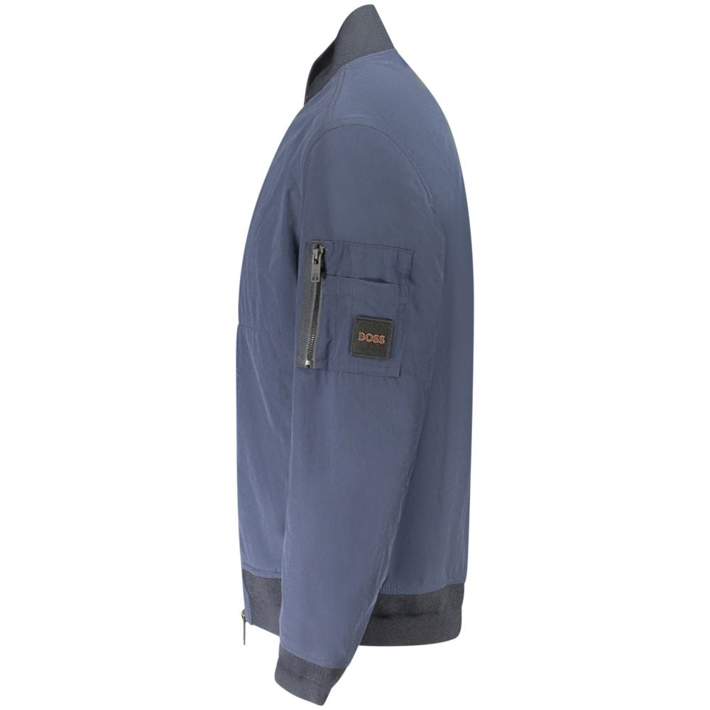 Hugo Boss Blaue Polyamid Herren Jacke