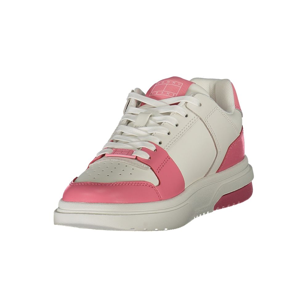 Tommy Hilfiger Rosa Leder Damen Sneaker
