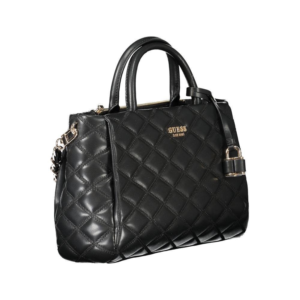 Guess Jeans Schwarz Polyethylen Frauen Handtasche