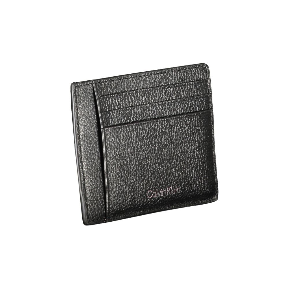 Calvin Klein Schwarzes Leder Portemonnaie