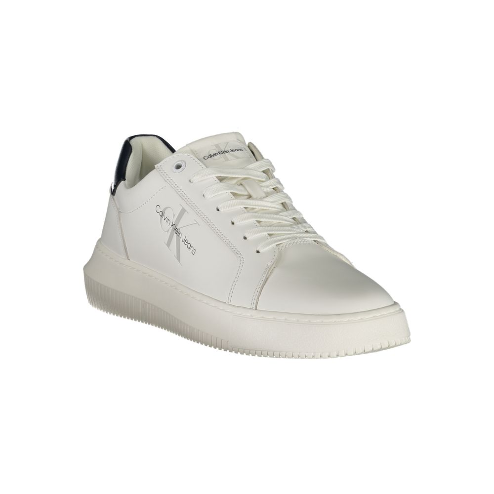 Calvin Klein Weißes Leder Herren Sneaker
