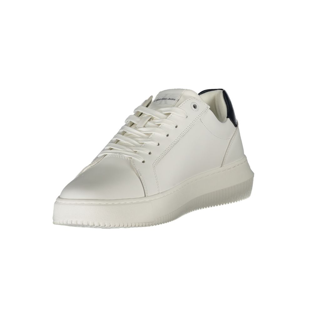 Calvin Klein Weißes Leder Herren Sneaker