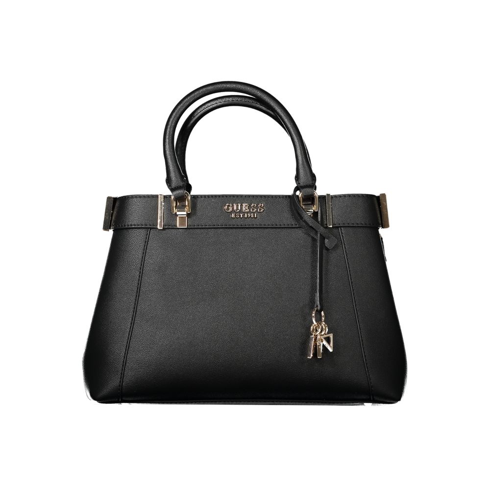 Guess Jeans Schwarz Polyethylen Frauen Handtasche