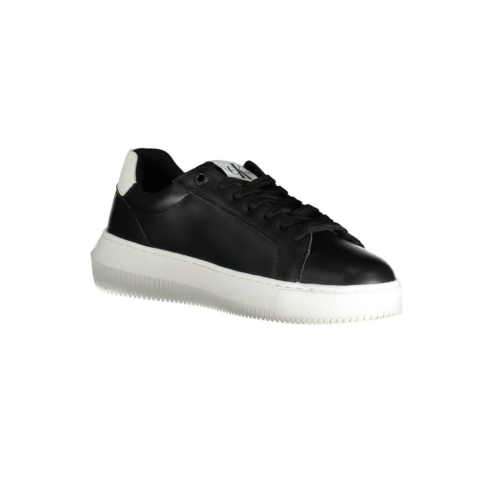 Calvin Klein Schwarzer Polyester Damen Sneaker