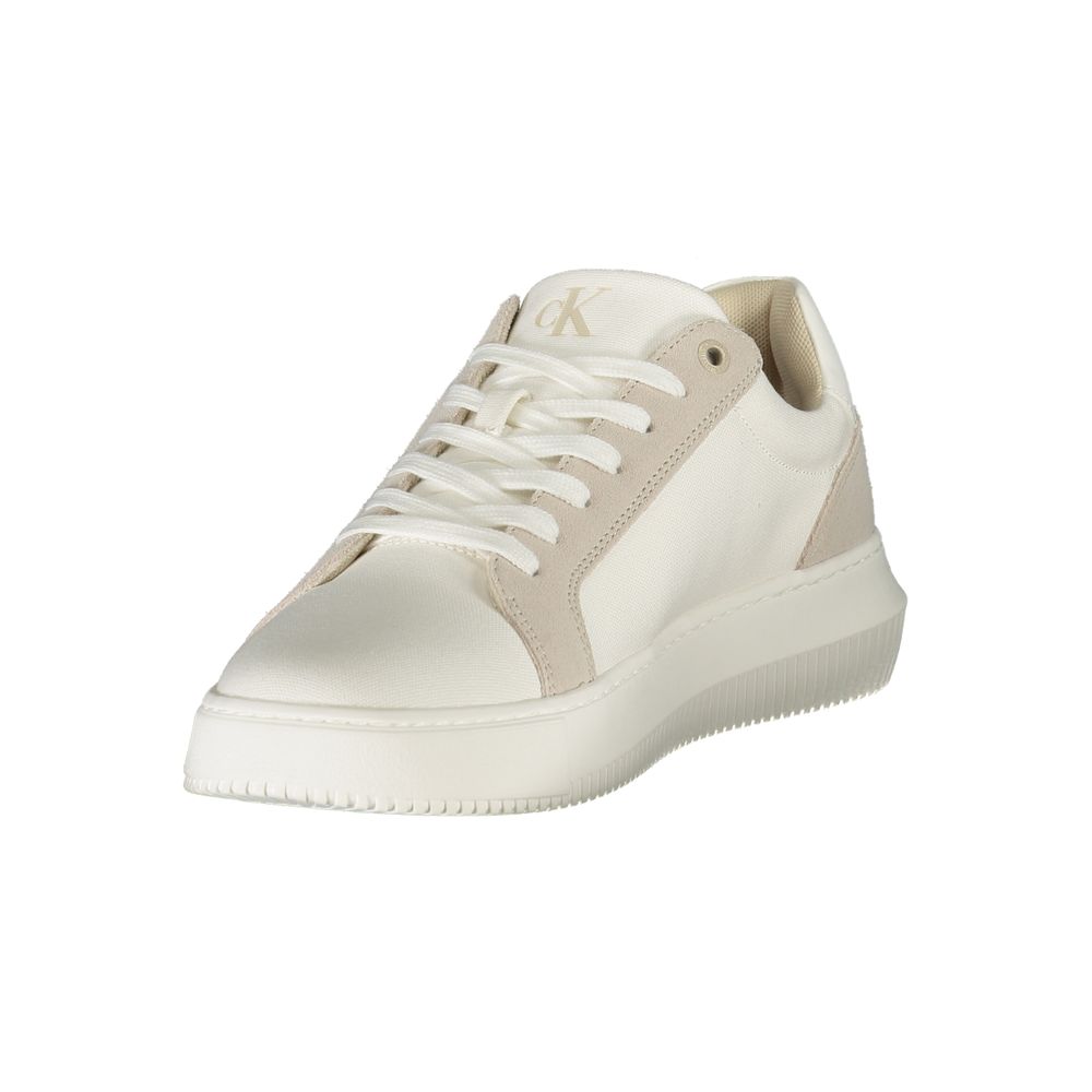 Calvin Klein Weißes Leder Herren Sneaker