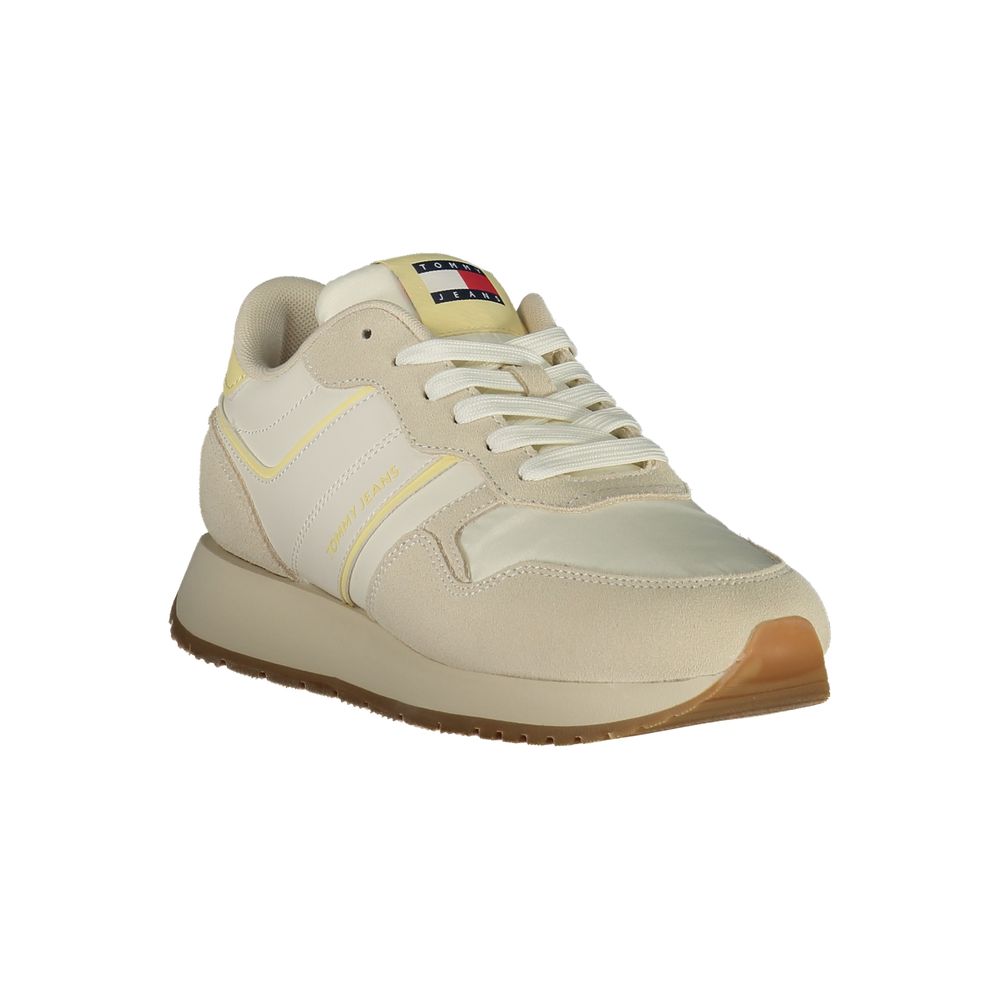 Tommy Hilfiger Beige Leder Damen Sneaker