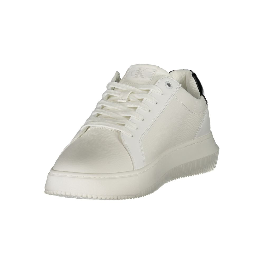 Calvin Klein Weißes Leder Herren Sneaker