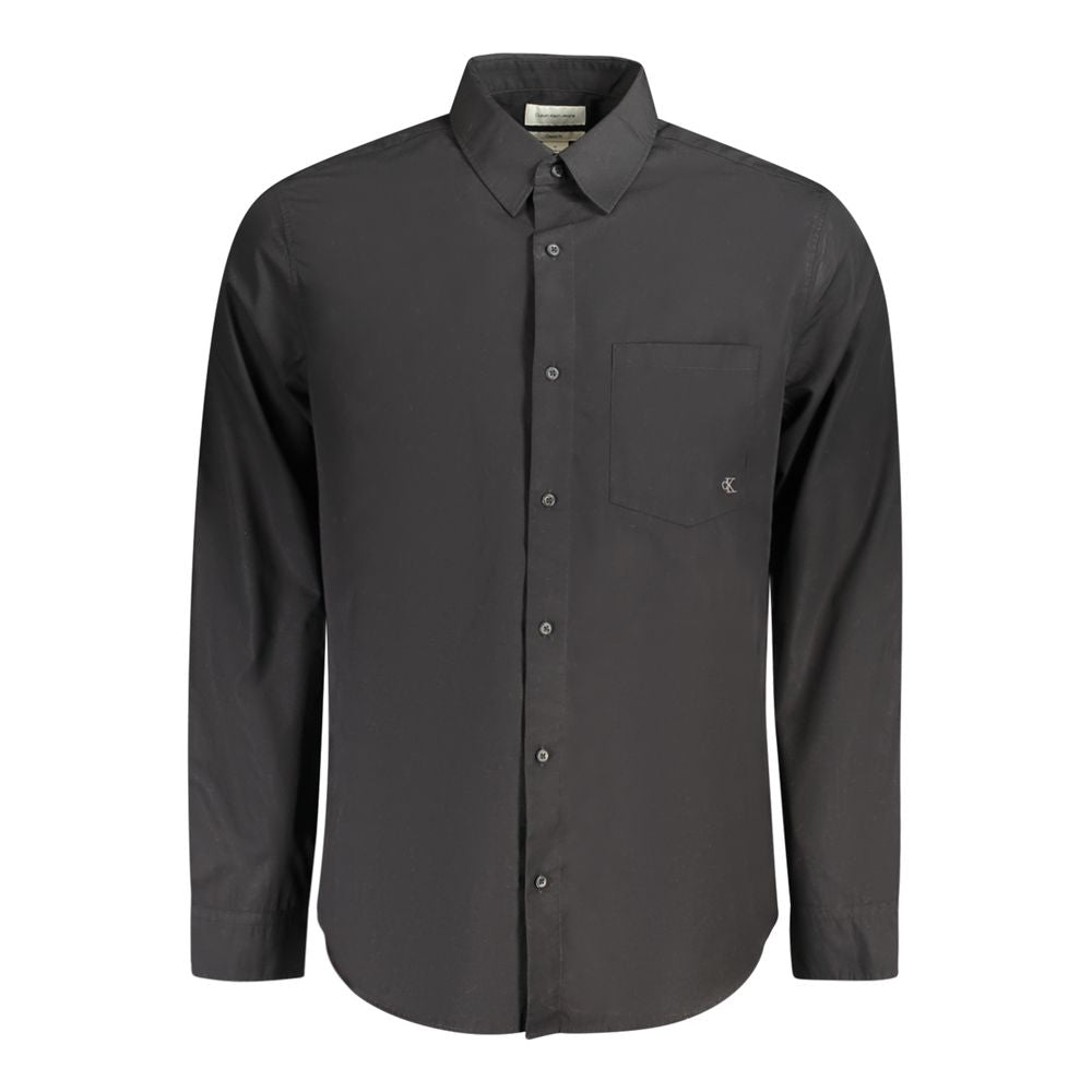 Calvin Klein Schwarzes Baumwollhemd