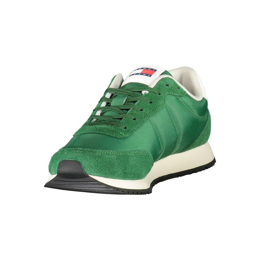 Tommy Hilfiger Grüner Polyester Herren Sneaker