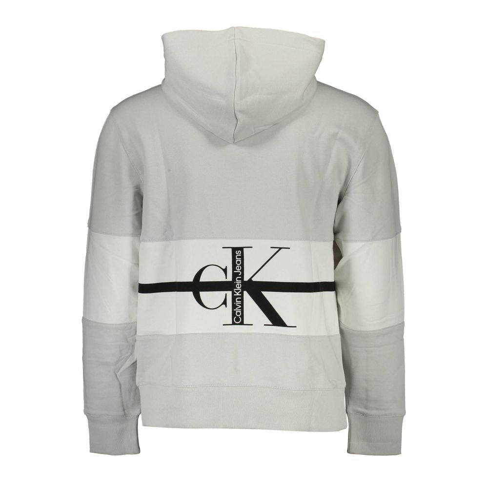 Calvin Klein Grauer Baumwollpullover für Männer