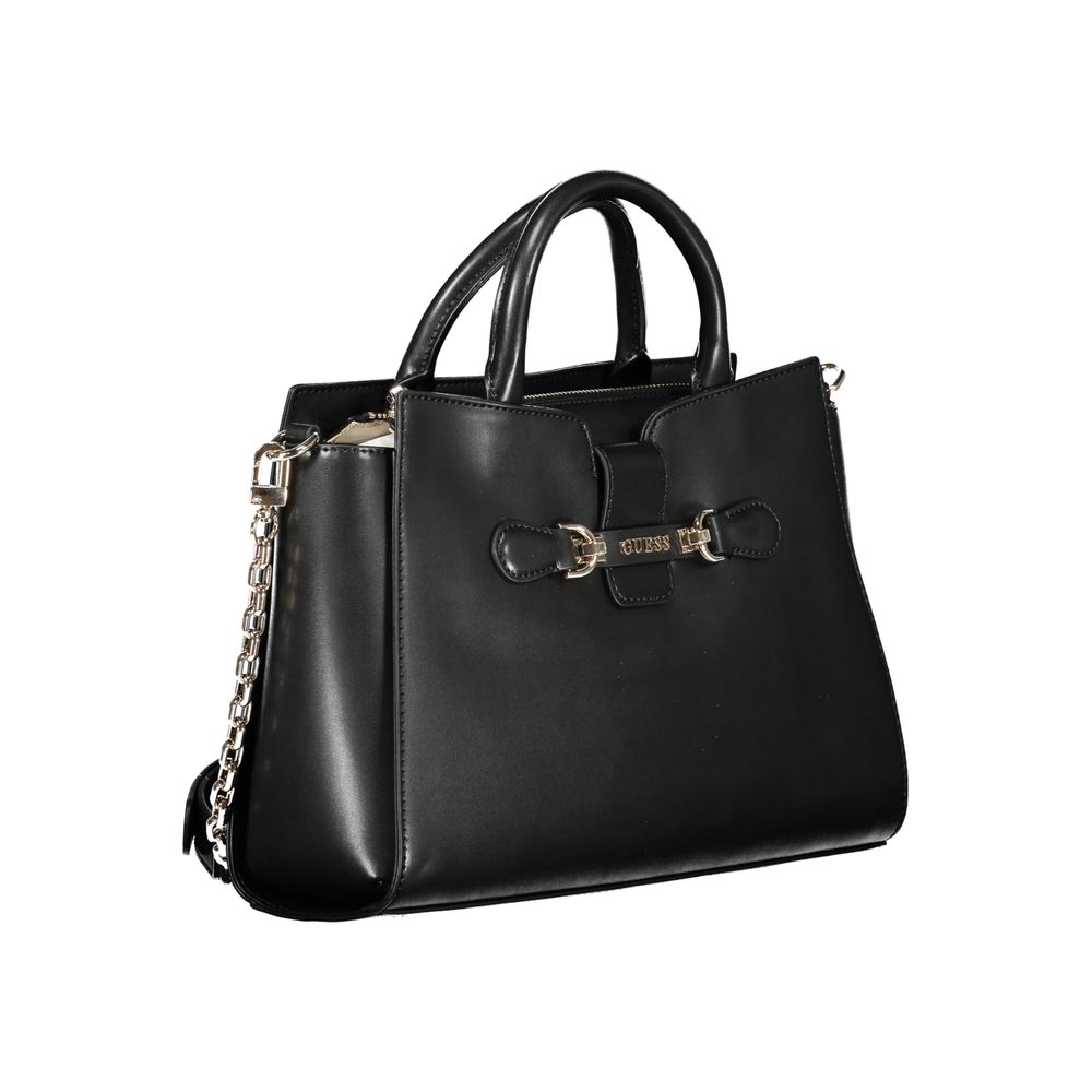 Guess Jeans Schwarze Polyethylen-Handtasche