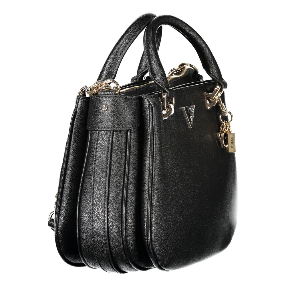 Guess Jeans Schwarze Polyethylen-Handtasche