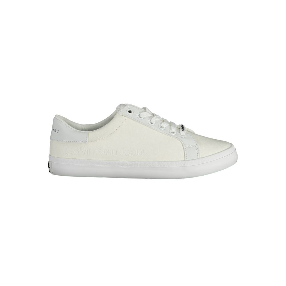 Calvin Klein Sneaker aus weißer Baumwolle