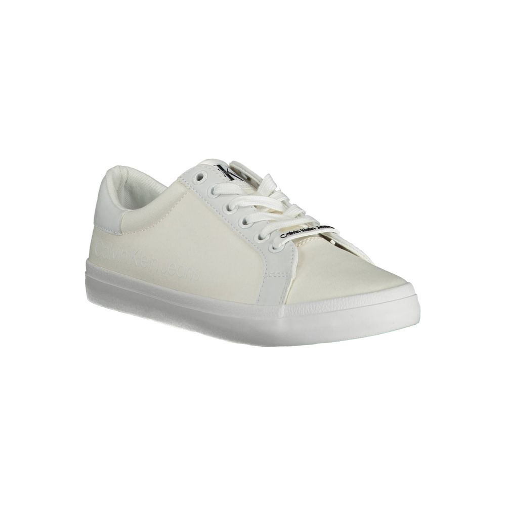 Calvin Klein Sneaker aus weißer Baumwolle