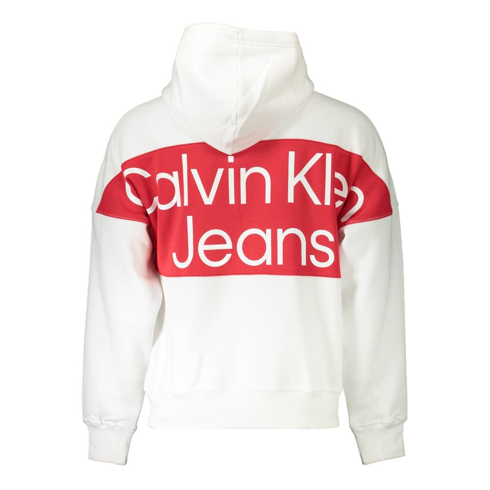 Calvin Klein Weißer Baumwollpullover