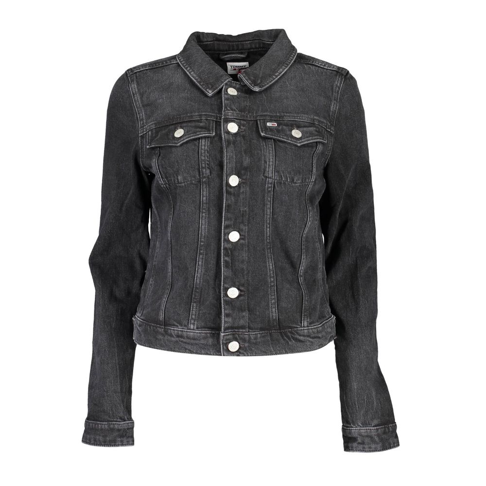 Tommy Hilfiger Schwarze Baumwolljacken &