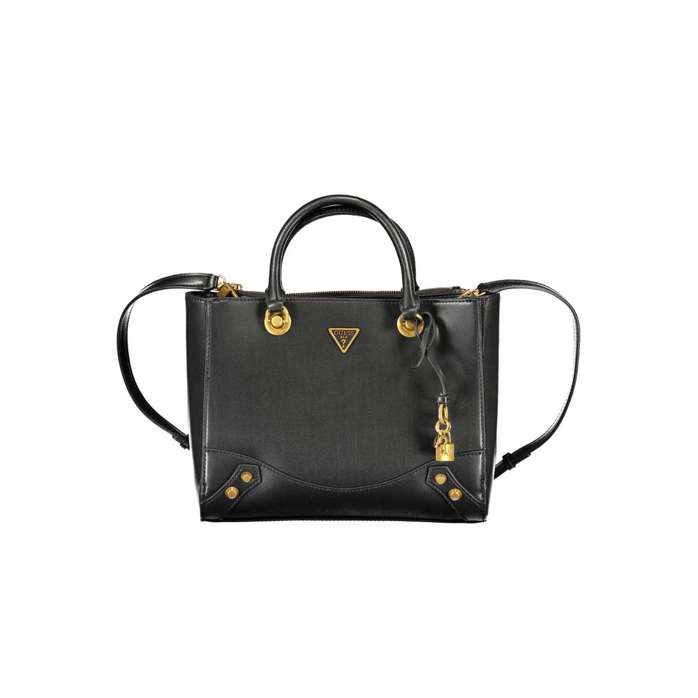 Guess Jeans Schwarze Polyethylen-Handtasche