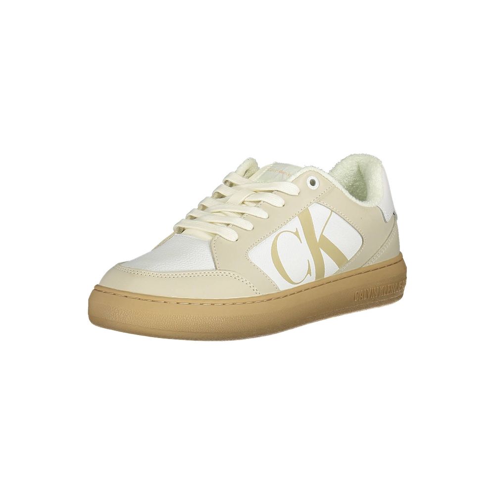 Calvin Klein Sneaker aus weißem Polyester