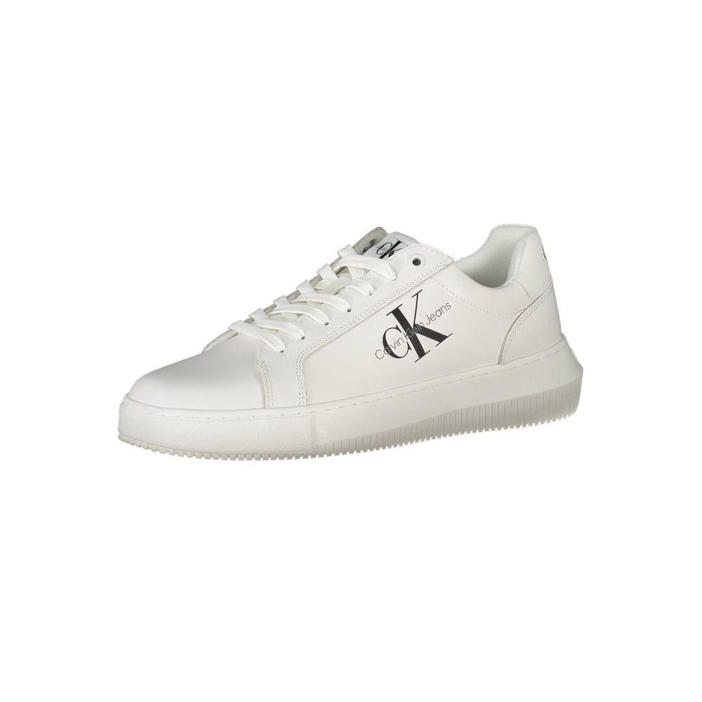 Calvin Klein Sneaker aus weißem Polyester