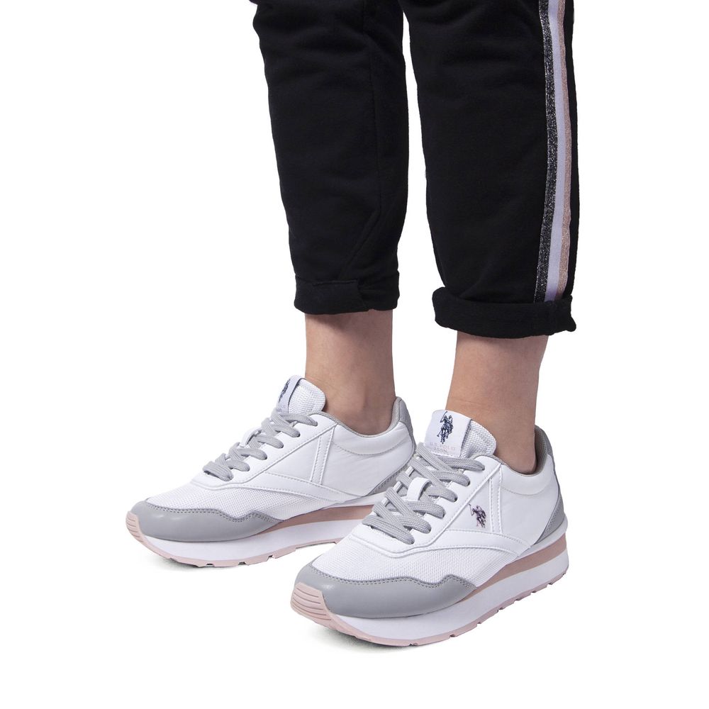 U.S. POLO ASSN. Sneaker aus weißem Polyester