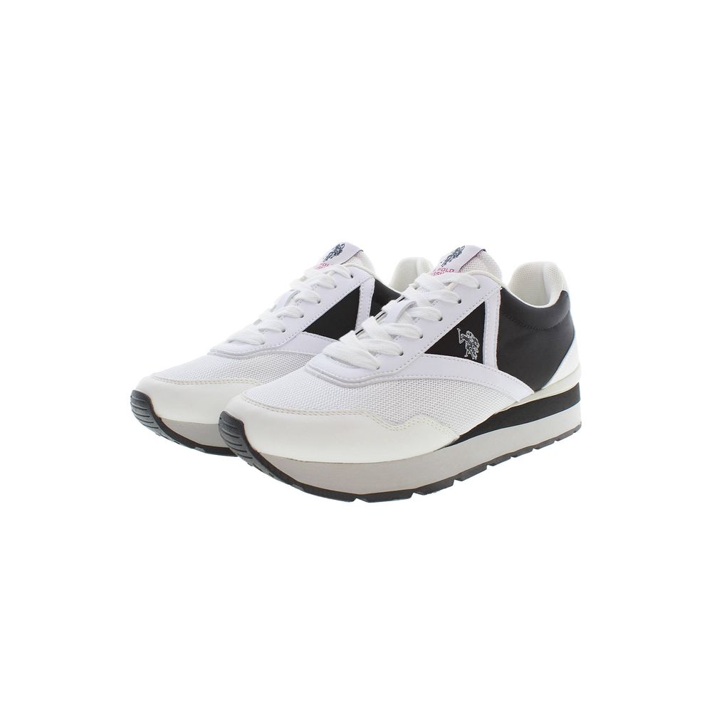U.S. POLO ASSN. Sneaker aus weißem Polyester
