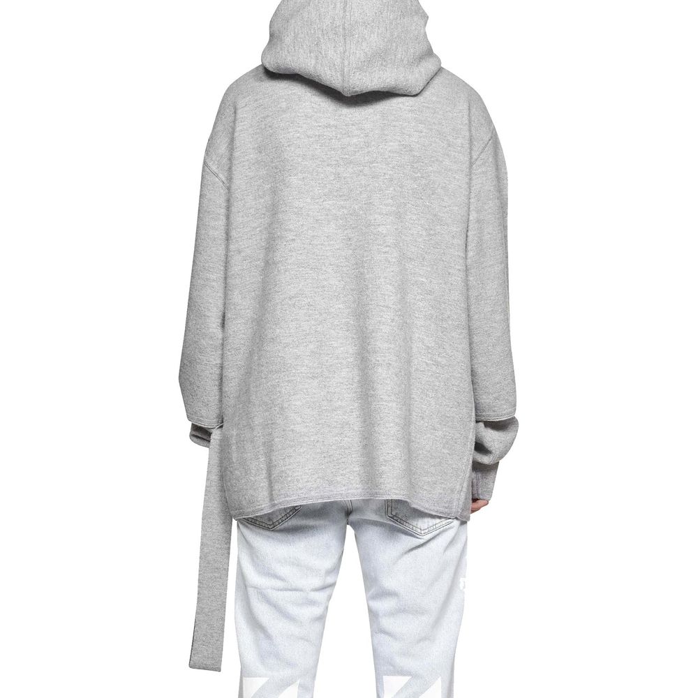 Off-White Sweatshirt aus Wolle