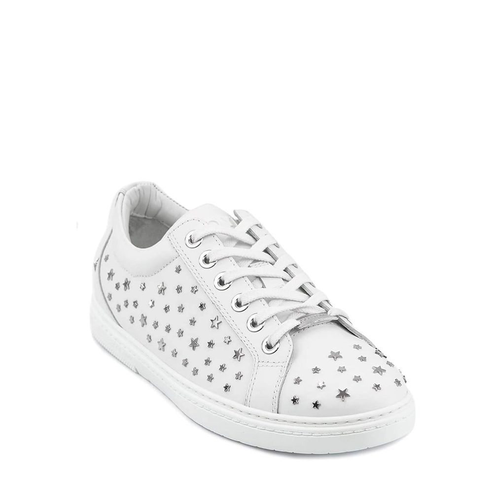 Jimmy Choo Cash Star Leder Turnschuhe