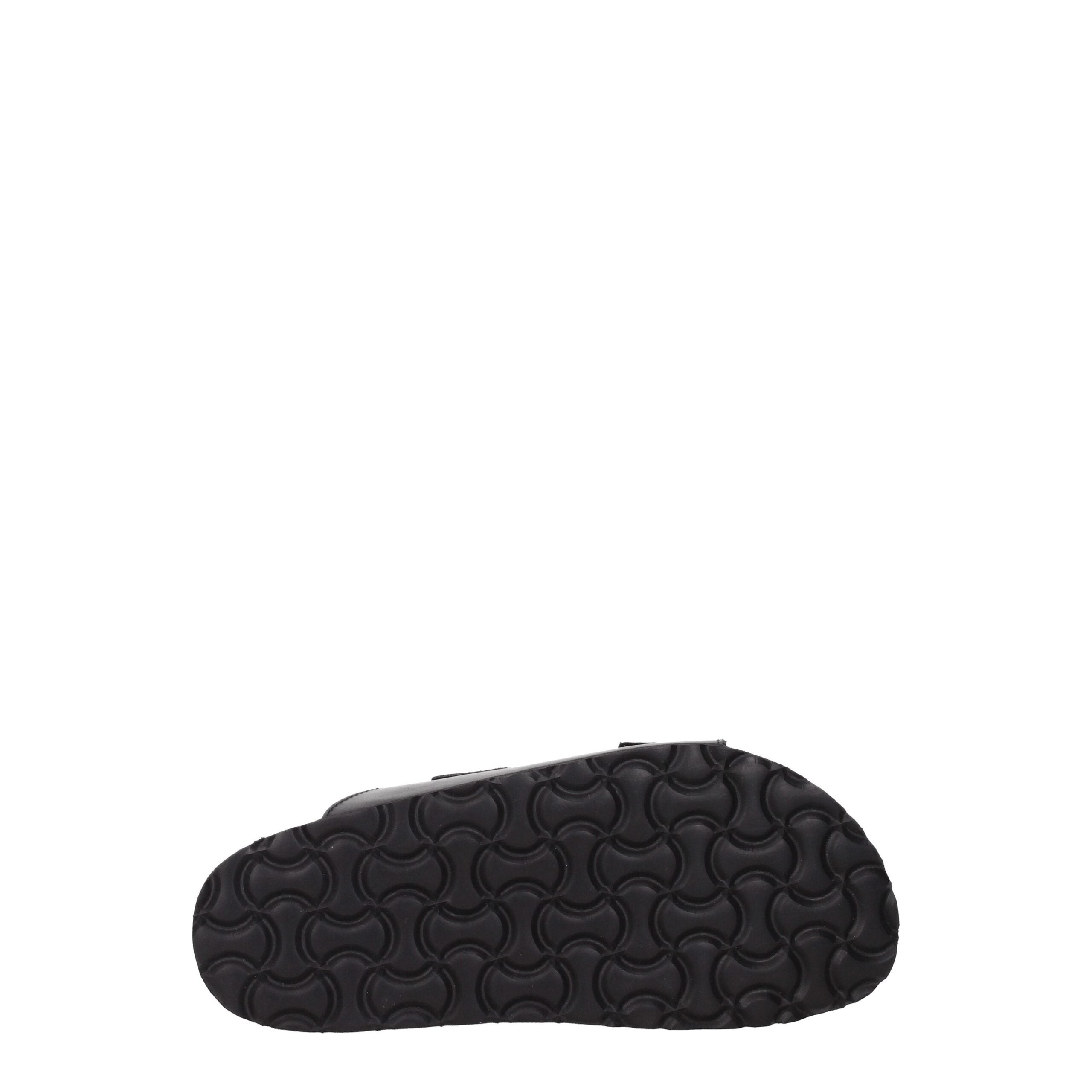 Palm Angels Schwarze Lederpantoffeln Sandalen