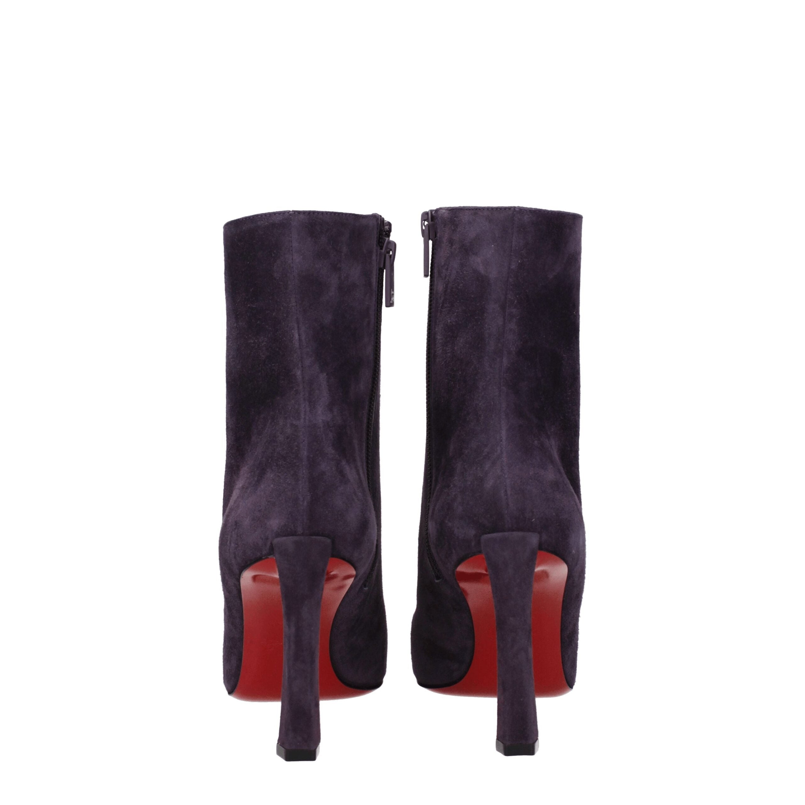 Christian Louboutin Lila Lederstiefeletten