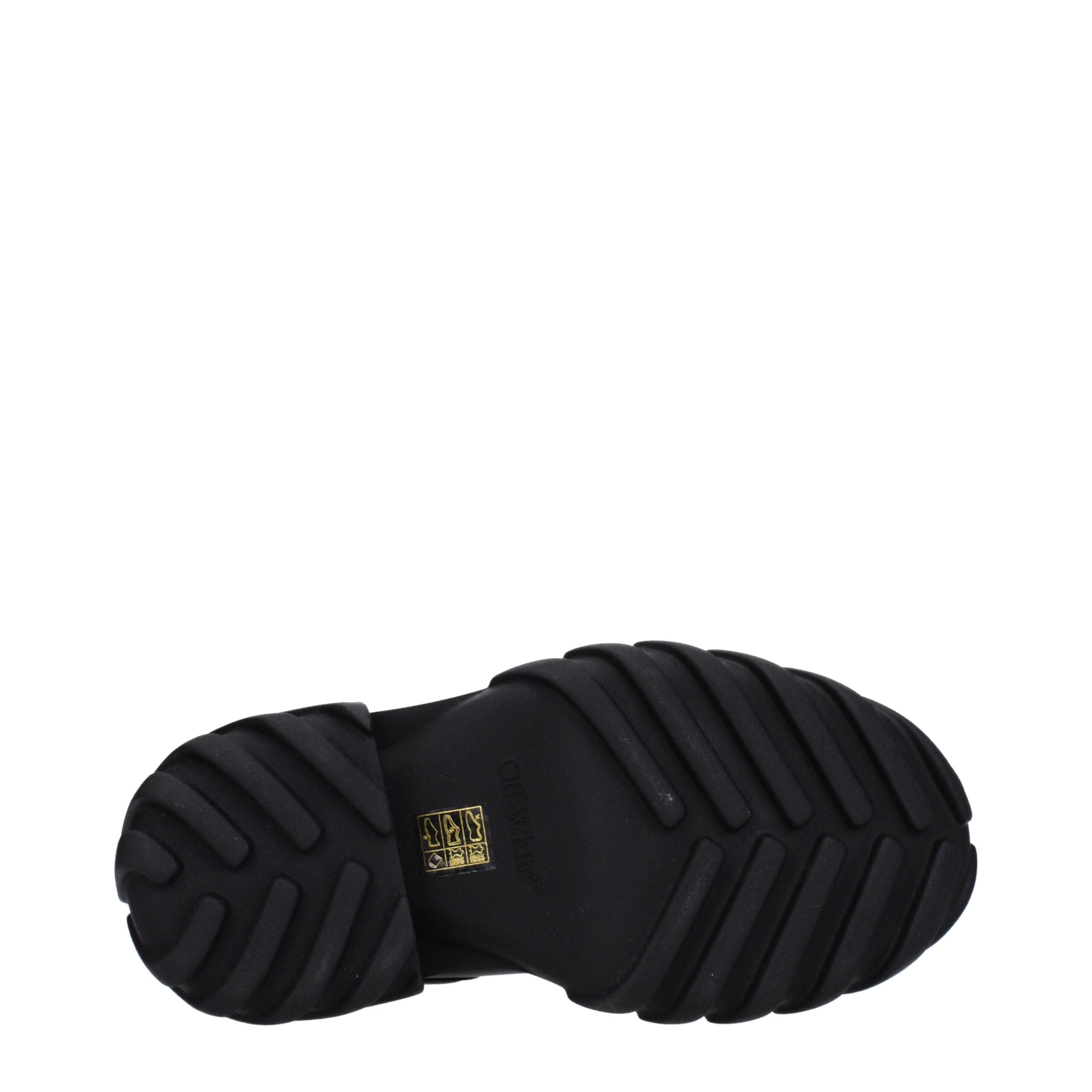 Off-White Schwarze Lederstiefeletten