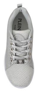 Philipp Plein Gisella Silber Polyester Turnschuhe Schuhe