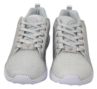 Philipp Plein Gisella Silber Polyester Turnschuhe Schuhe