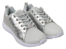 Philipp Plein Gisella Silber Polyester Turnschuhe Schuhe