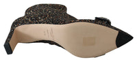Jimmy Choo Amethyst-Mix-Stiefel Hannover mit Glitzer-Absatz