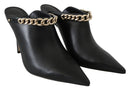 Jimmy Choo Elegante Schwarz-Gold Leder Pumps