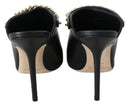 Jimmy Choo Elegante Schwarz-Gold Leder Pumps