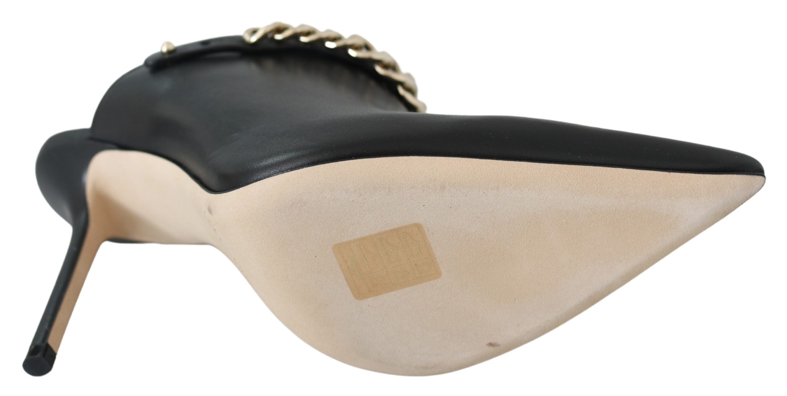 Jimmy Choo Elegante Schwarz-Gold Leder Pumps
