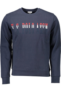 U.S. POLO ASSN. Blauer Baumwollpullover für Männer
