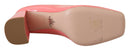 Prada Rosa Lackleder Blockabsatz Pumps Klassisch
