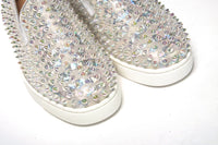 Christian Louboutin Weißer Ab/Clear Ab Roller Boot Frau flache Sneaker