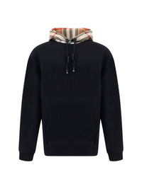 Burberry Eleganter schwarzer Samuel-Hoodie in Übergröße