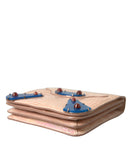 Balenciaga Beige Blauer Achat Exotisches Leder Gold Kette Geldbörse Tasche