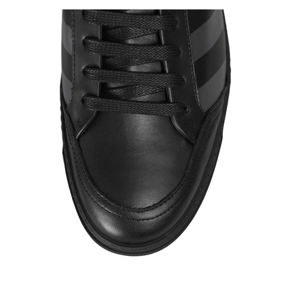 Off-White Schwarzes Kalbsleder Damen Sneaker