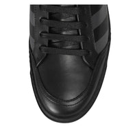 Off-White Schwarzes Kalbsleder Damen Sneaker