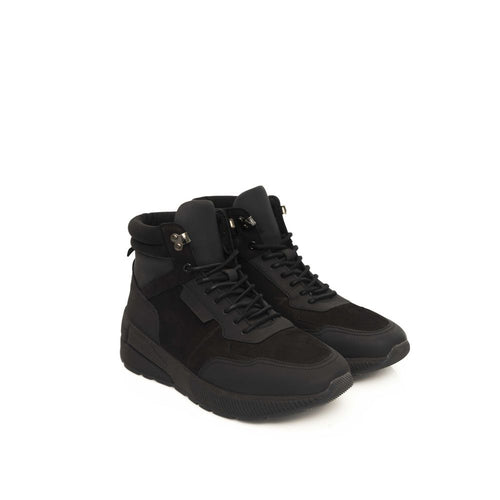Cerruti 1881 Black Men's Sneakers in Cowhide Leather