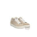 Cerruti 1881 Beige Women's Platform Sneakers in Cowhide Leather