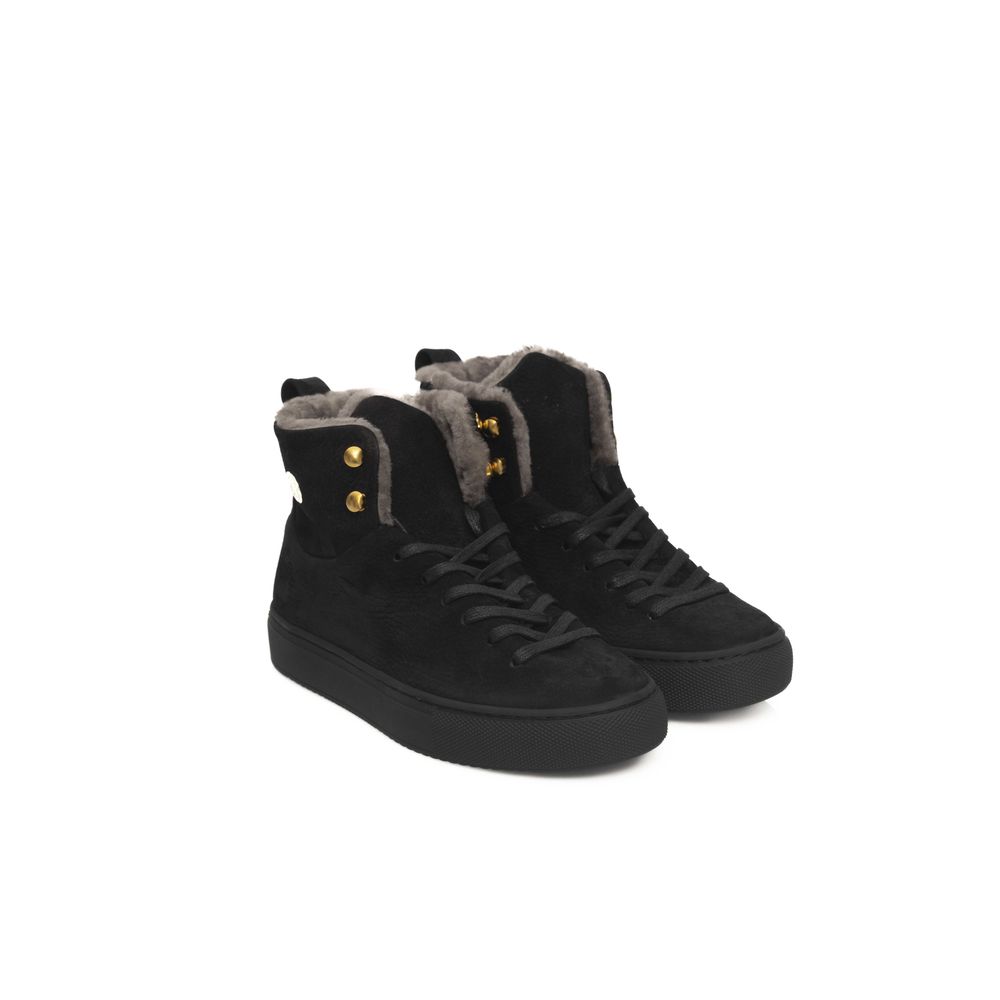 Cerruti 1881 Black Women's Sneakers in Cowhide Leather
