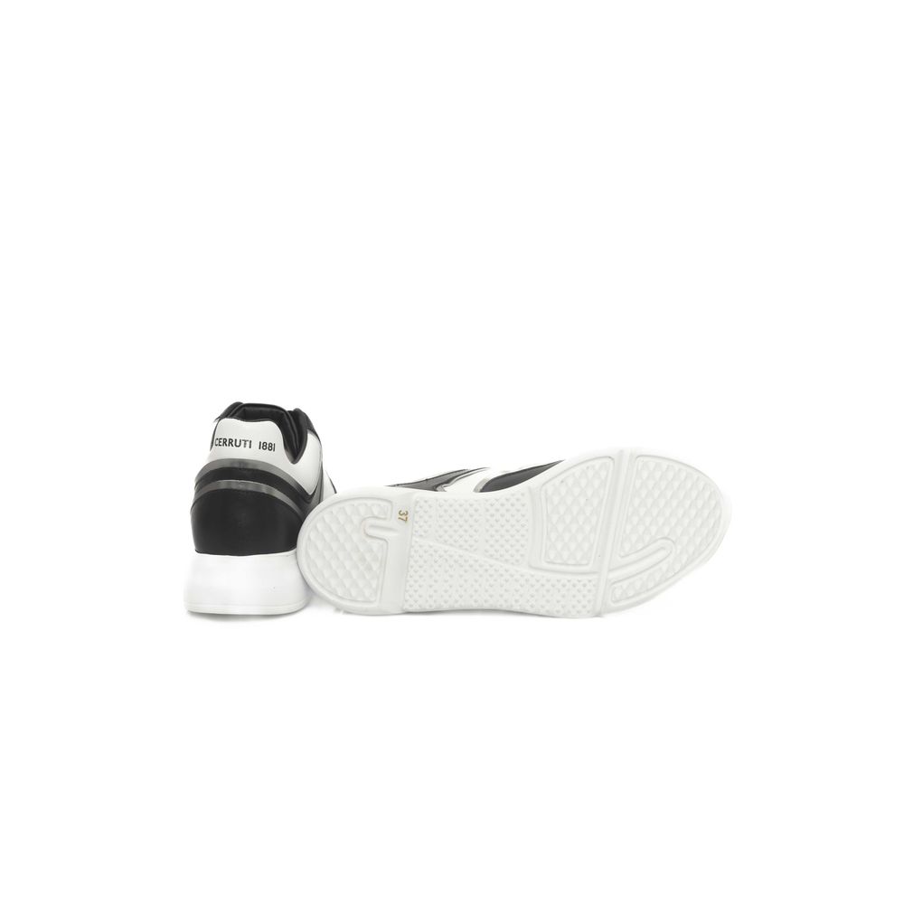 Cerruti 1881 Schwarzer Leder-Sneaker für Damen